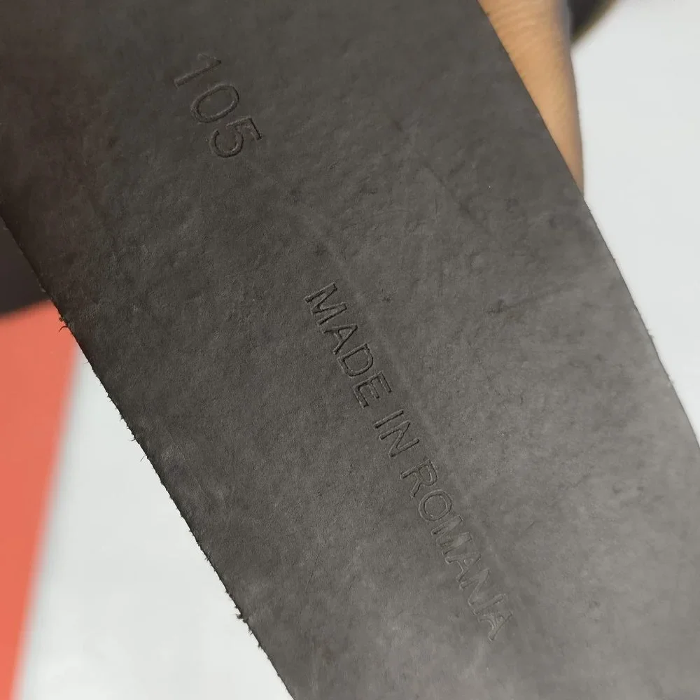 450cad Italian luxury ROBERTO CAVALLI full Leather chunky Diamond Bling belt 47" - Picture 7 of 8